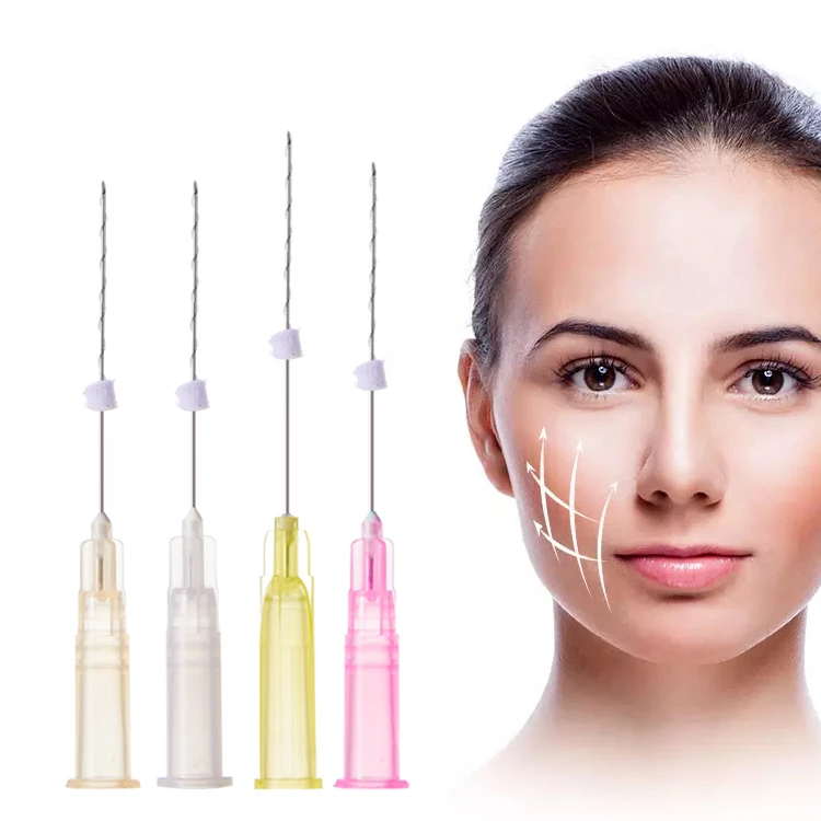 Tratamento antienvelhecimento facial esterilizado EO m&eacute;dico da linha de parafuso de PLLA mono