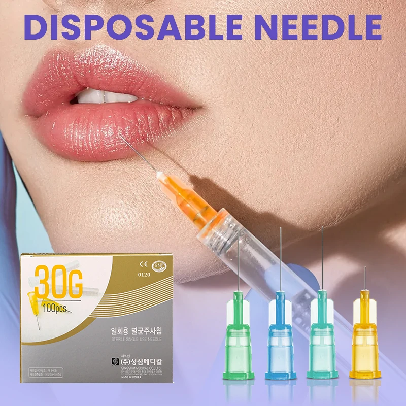 Agulhas de mesoterapia est&eacute;reis para inje&ccedil;&atilde;o de beleza