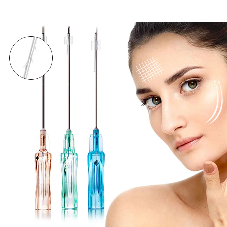 Linha esterilizada EO da RODA DENTEADA de PLLA 4D para a pele fl&aacute;cida do corpo do pesco&ccedil;o da cara qu