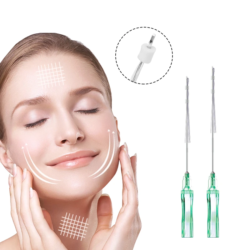 EO m&eacute;dico esterilizou o rejuvenescimento da pele do pesco&ccedil;o da cara da linha de PLLA multi & restaur
