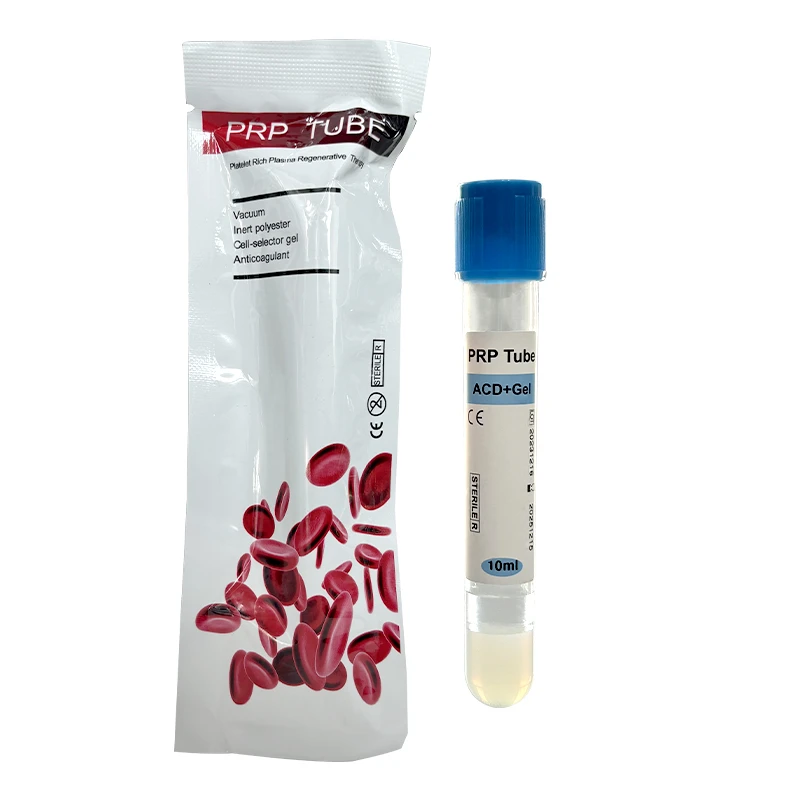 Pacote individual de TUBO de gel PRP ACD de 10ml
